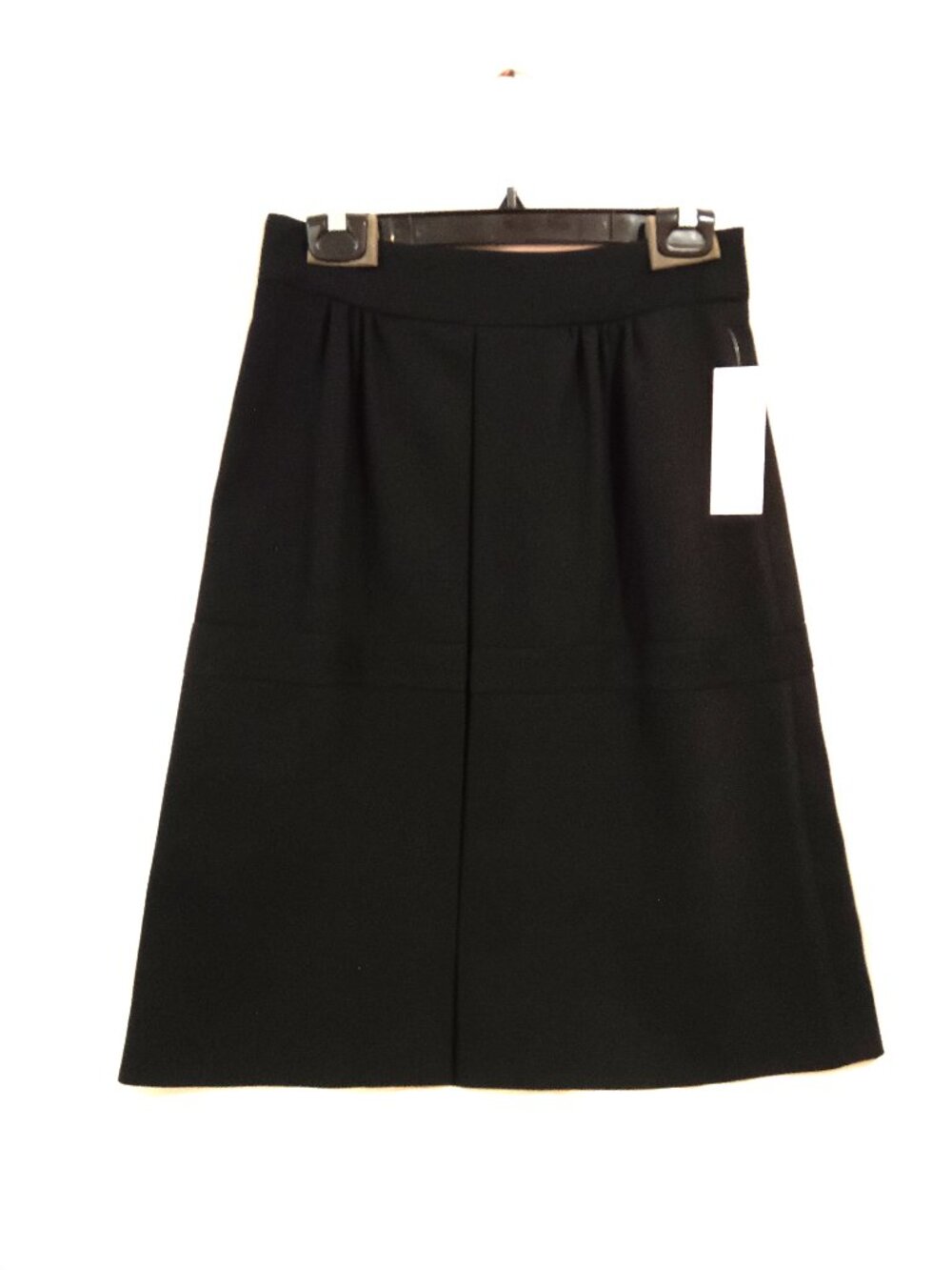 Mossaic Skirt Size 4 (S) Black Color Midi Below Knee Lenth 2 Panels Style NWT